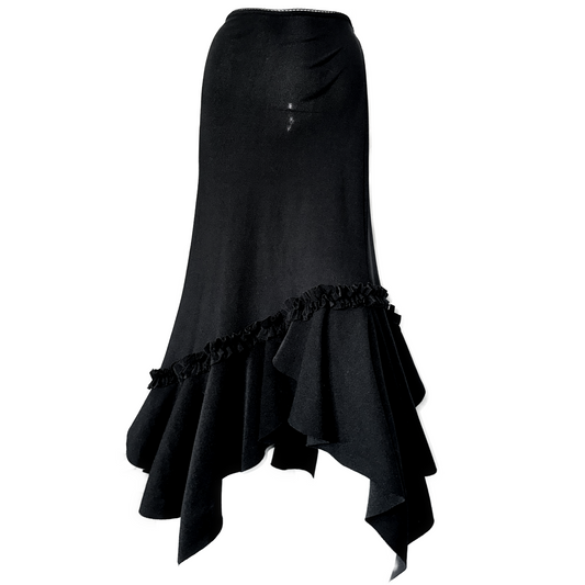 + Asymmetrical skirt +