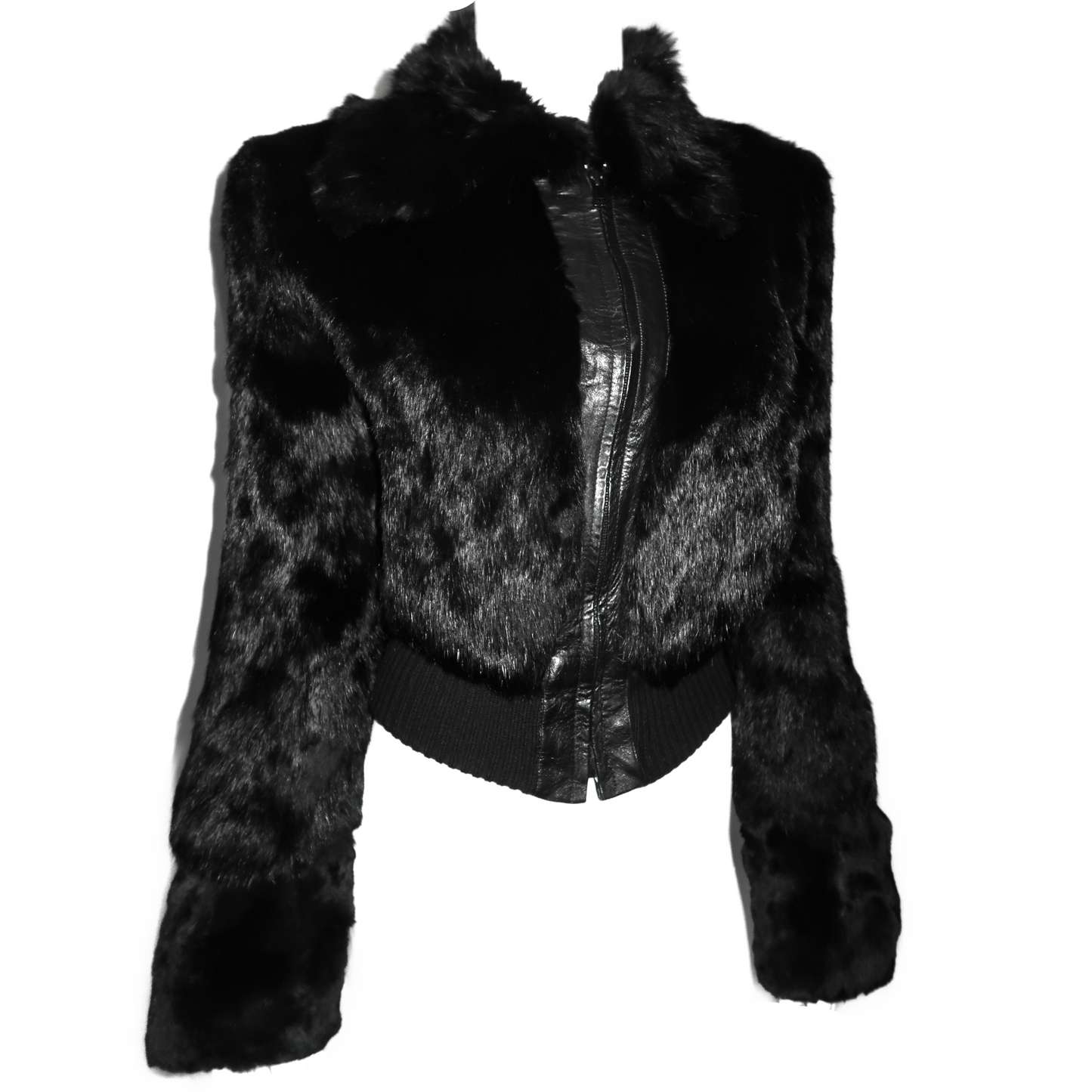 + Leather & Fur bomber jacket +