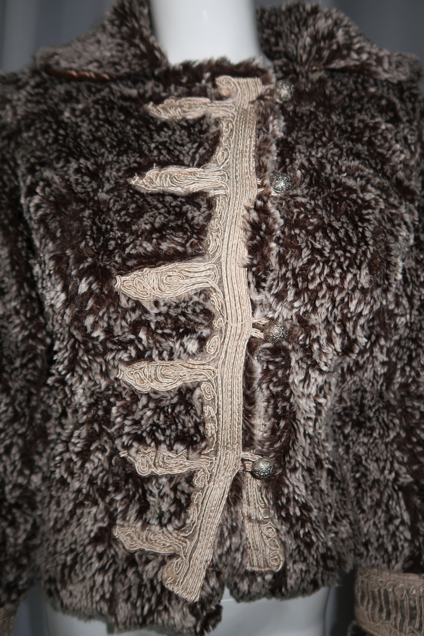 + Faux fur Napoleon jacket +