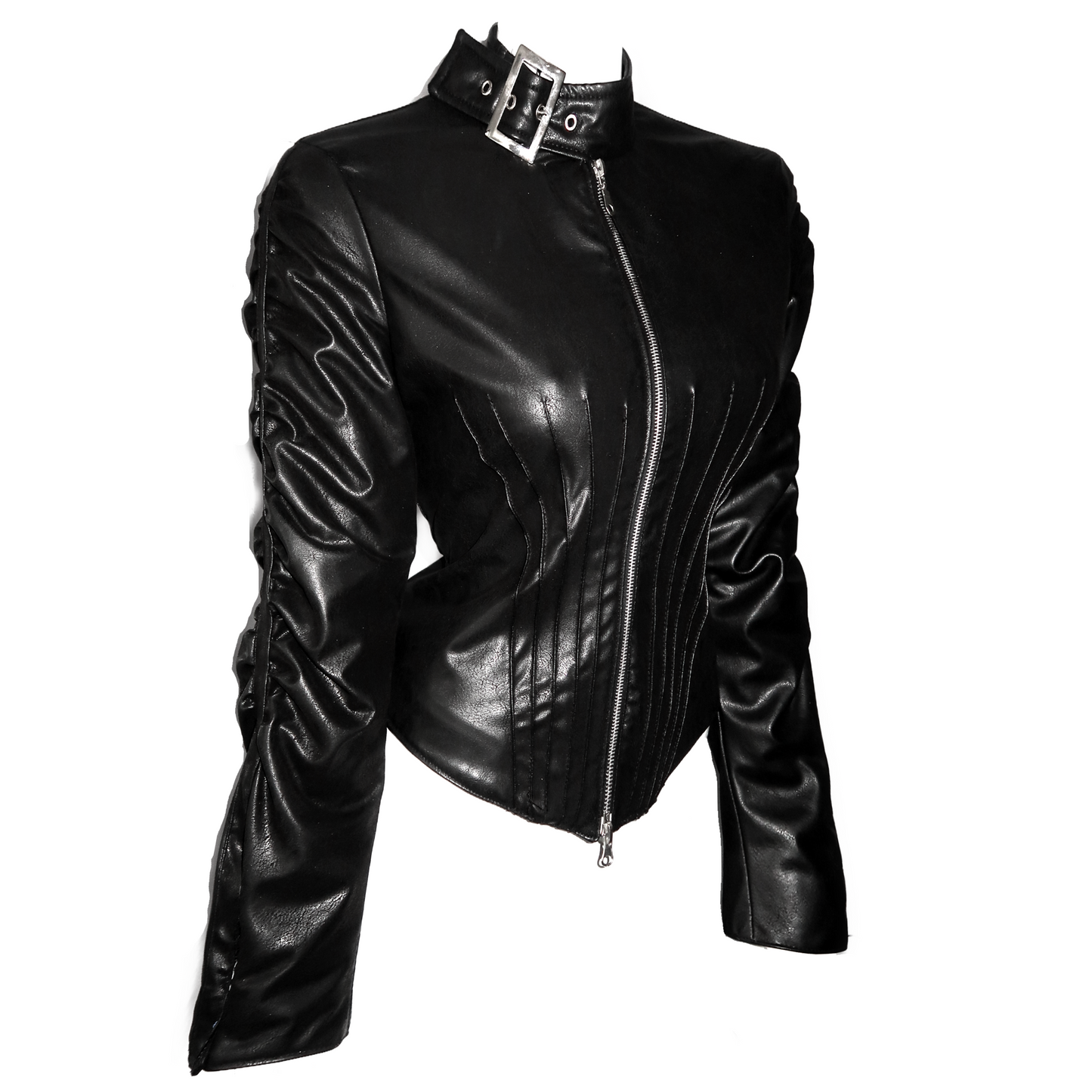 + Leather corset jacket +