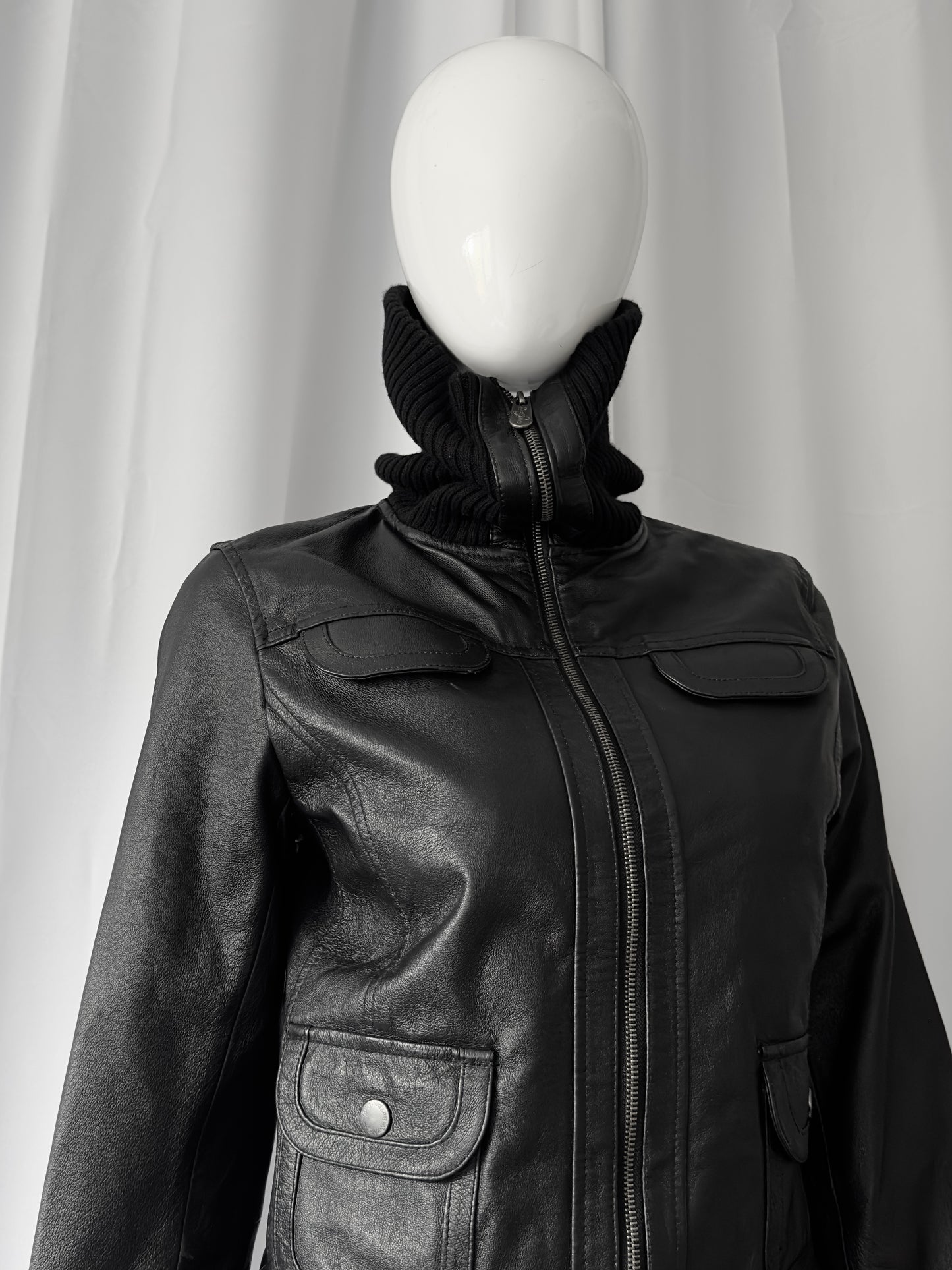 + Leather jacket +