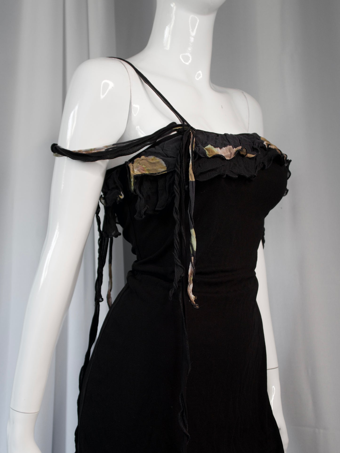 + Asymmetrical flower dress +