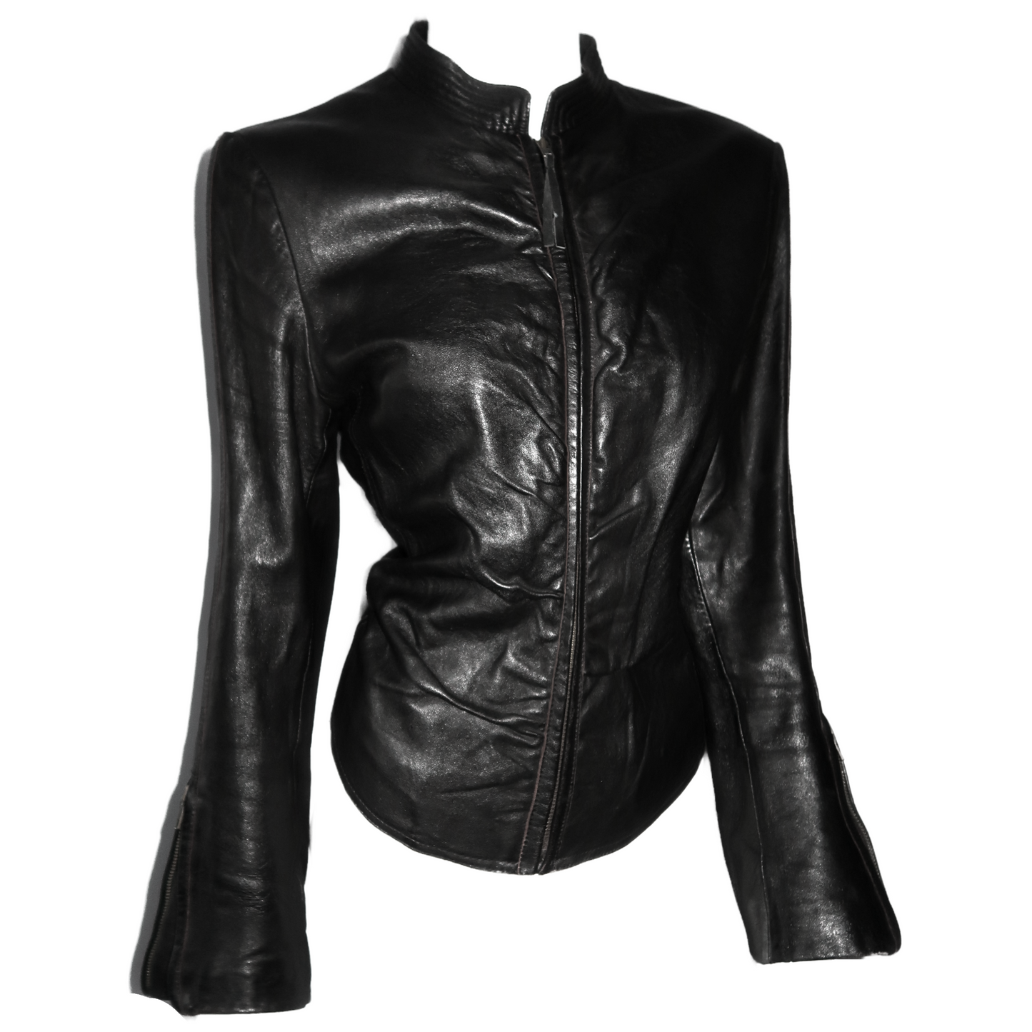 + Drapery Leather Jacket +