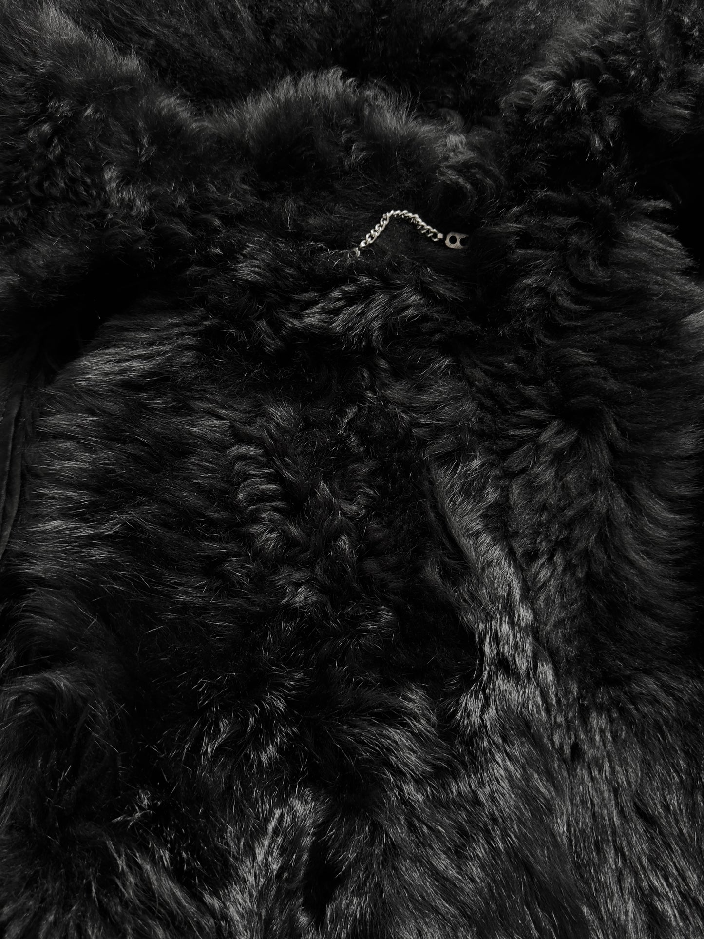 + Vintage gothic leather jacket with fur cape +