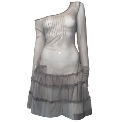 + Mesh Grey dress +