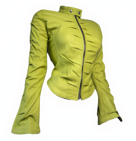 + Lime green drapery jacket +
