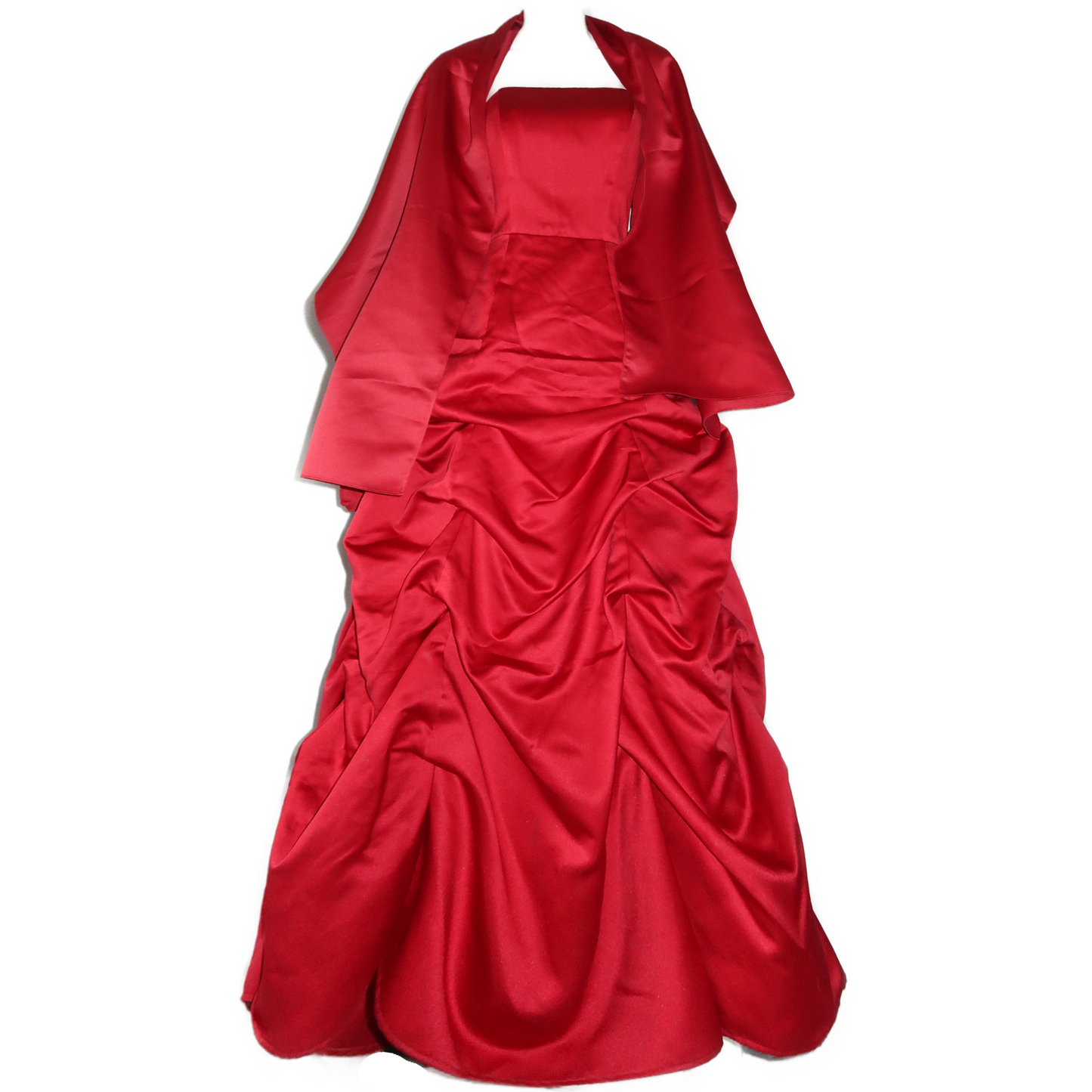 + Red drapery dress +