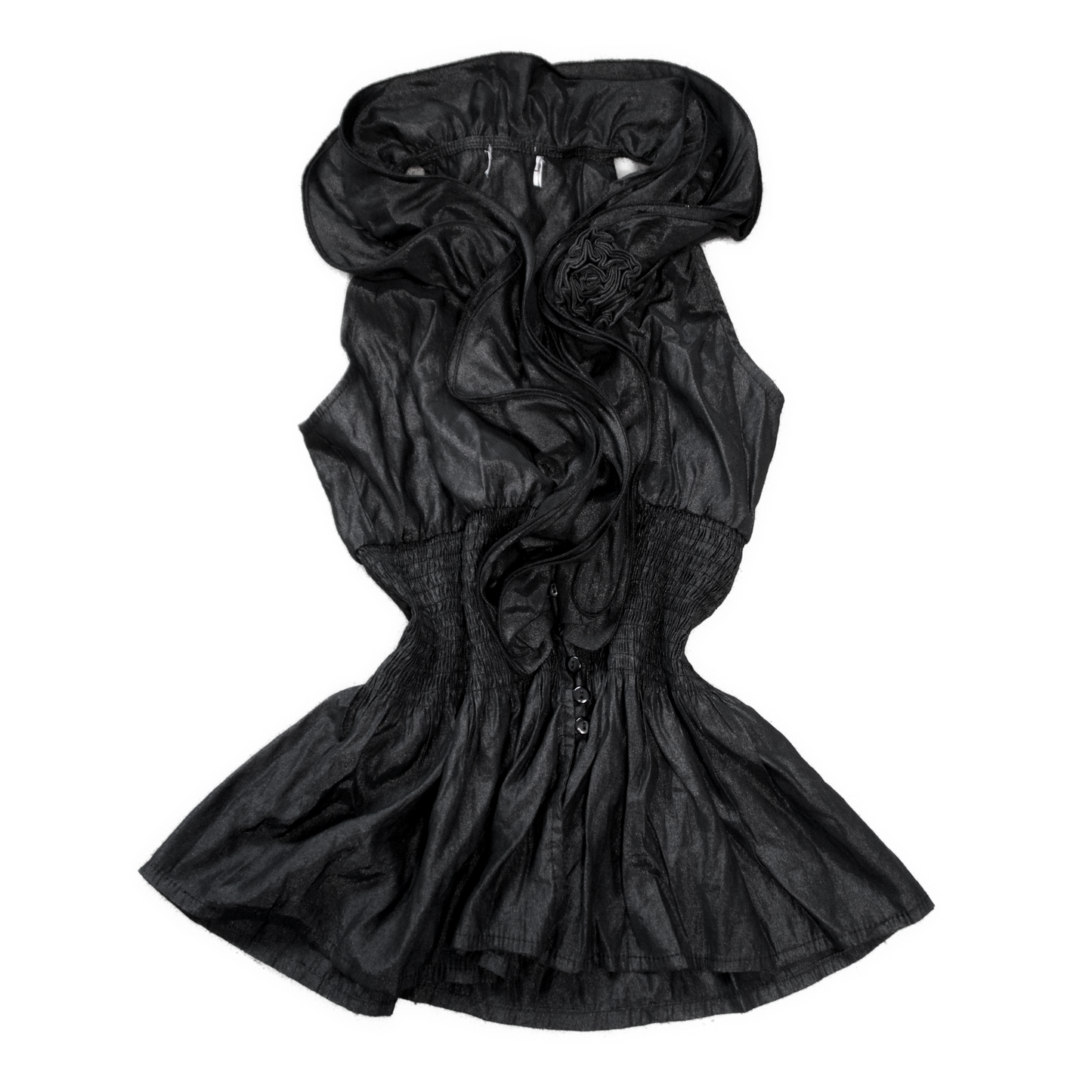 + Ruffle shirt vest +