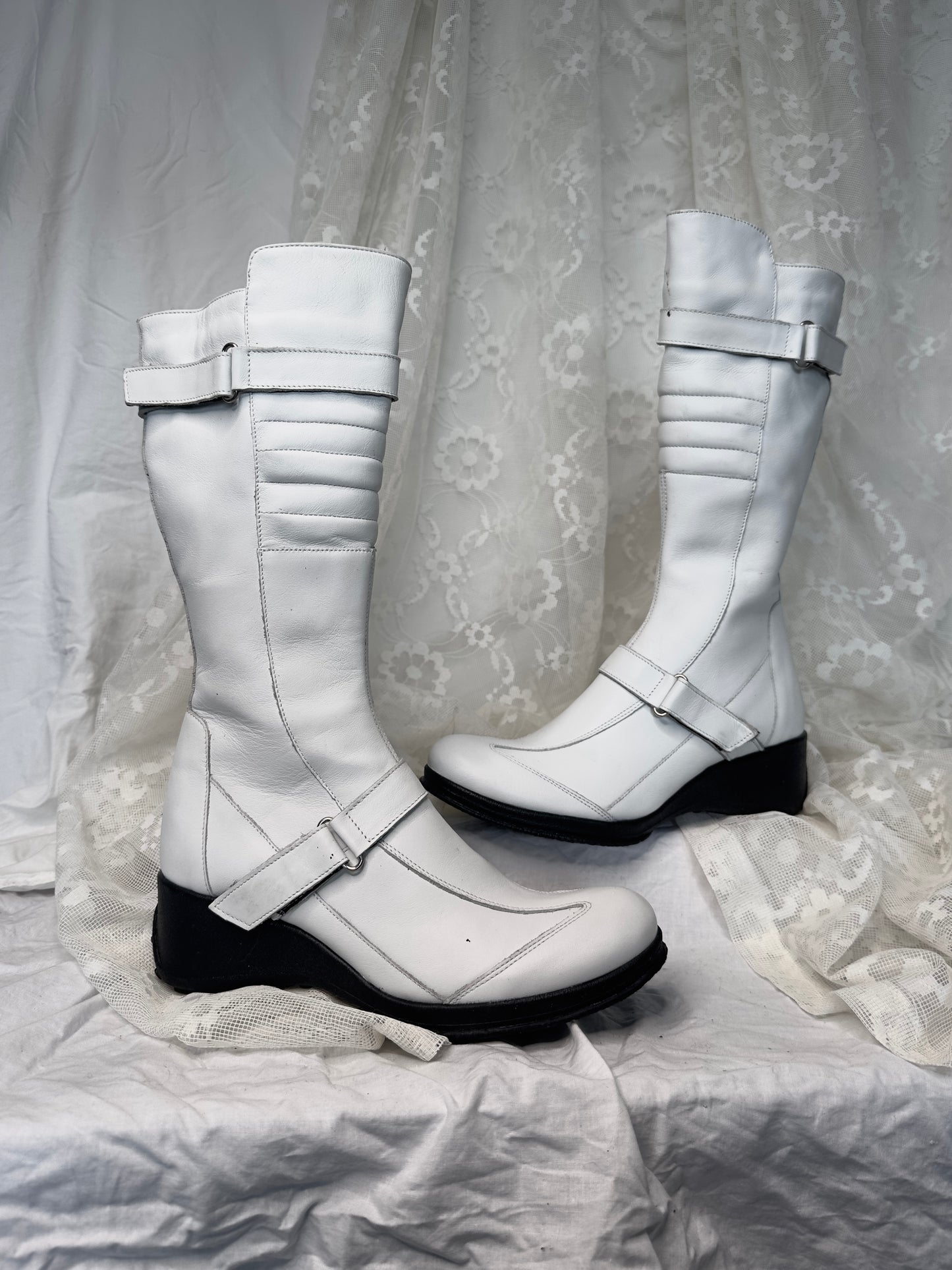 + Futuristic leather boots +