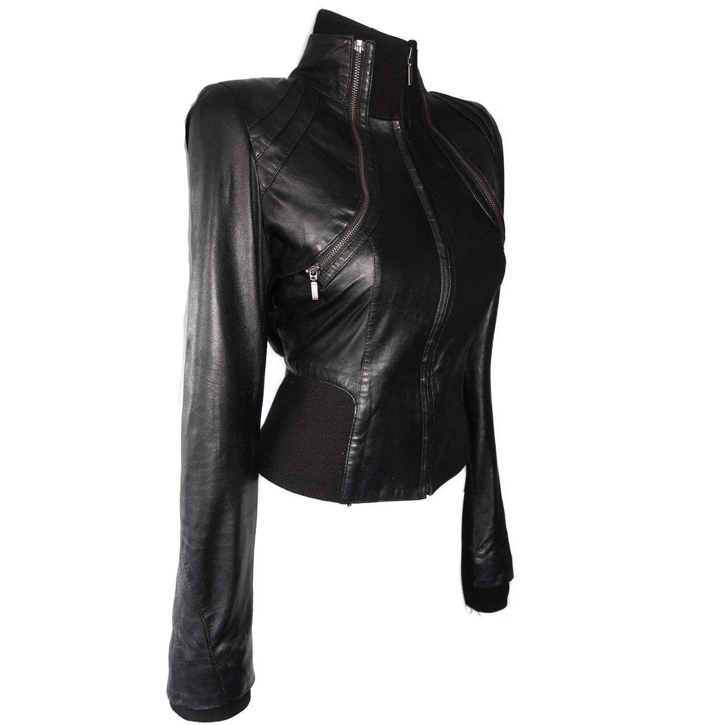 + 3-piece leather jacket +