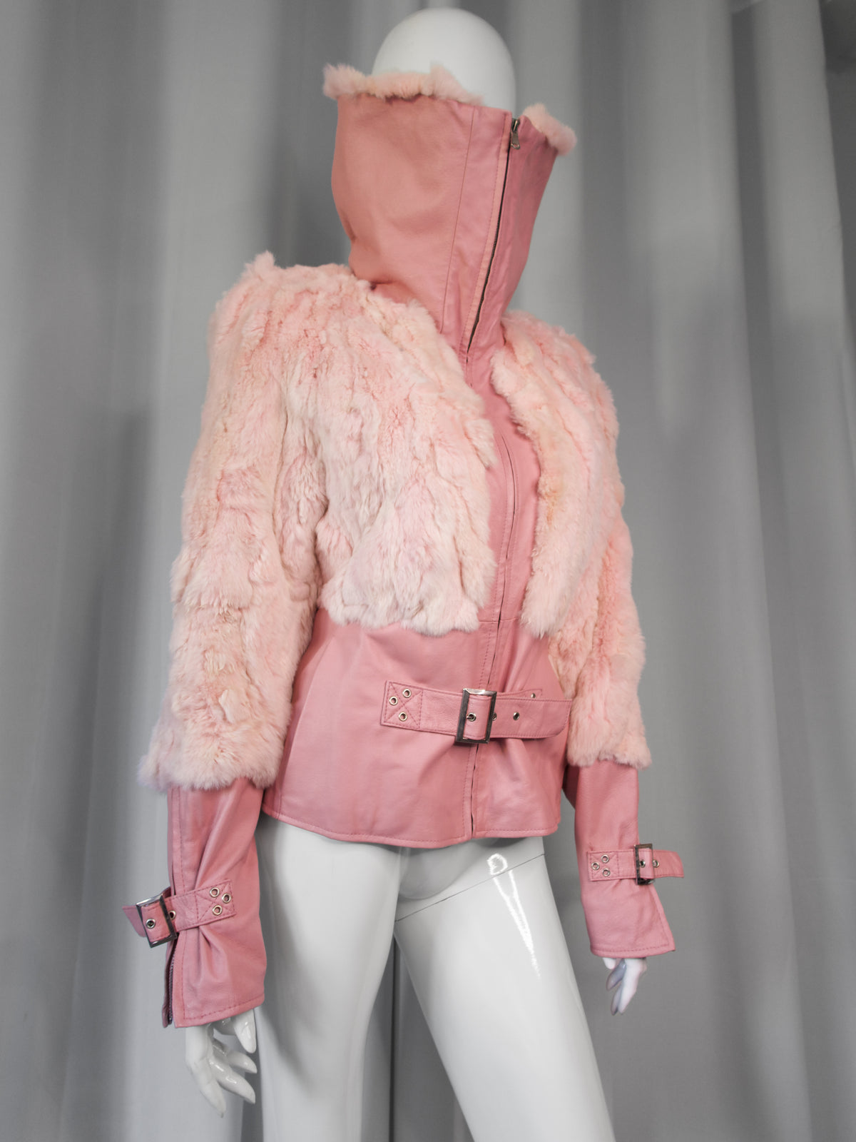 + Pink Real Leather Jacket +