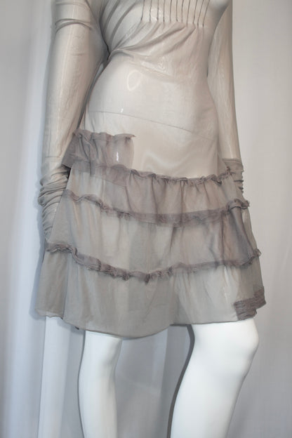 + Mesh Grey dress +