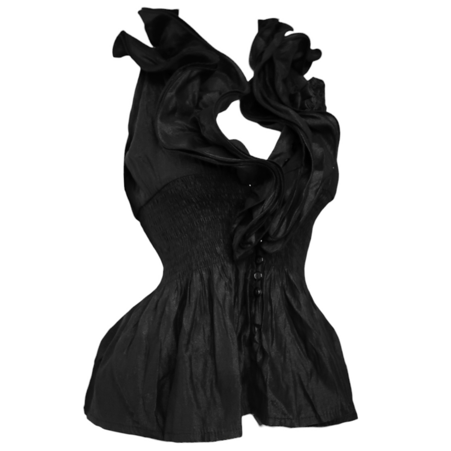 + Ruffle shirt vest +