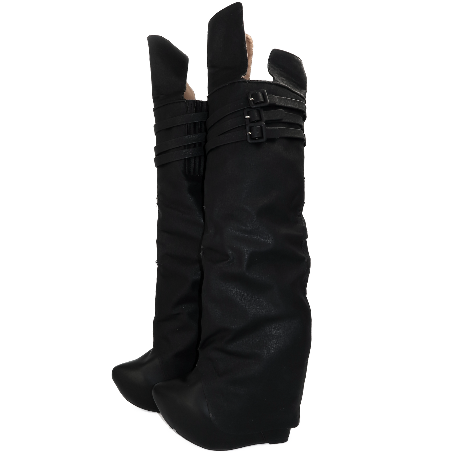 + Jeffrey Campbell wedged boots +