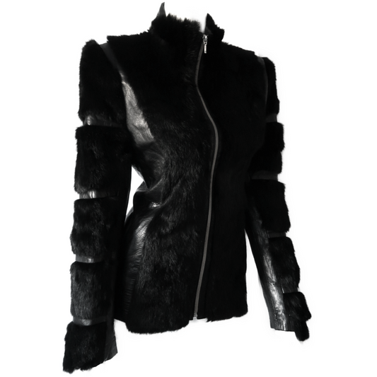 + Leather & Fur coat +