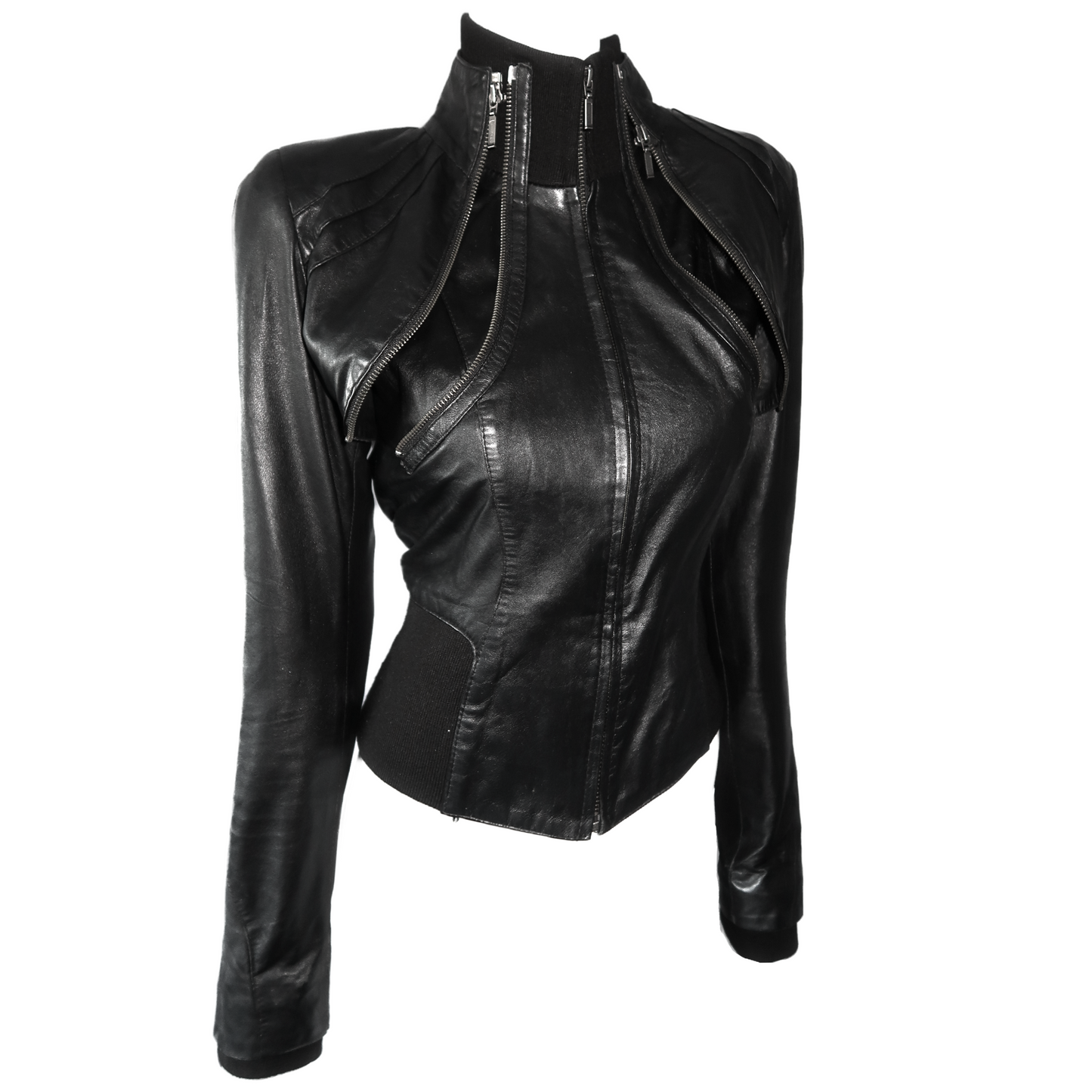 + 3-piece leather jacket +