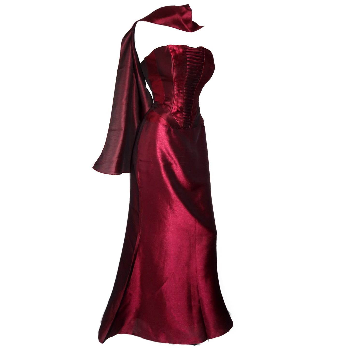 + Burgundy corset set +