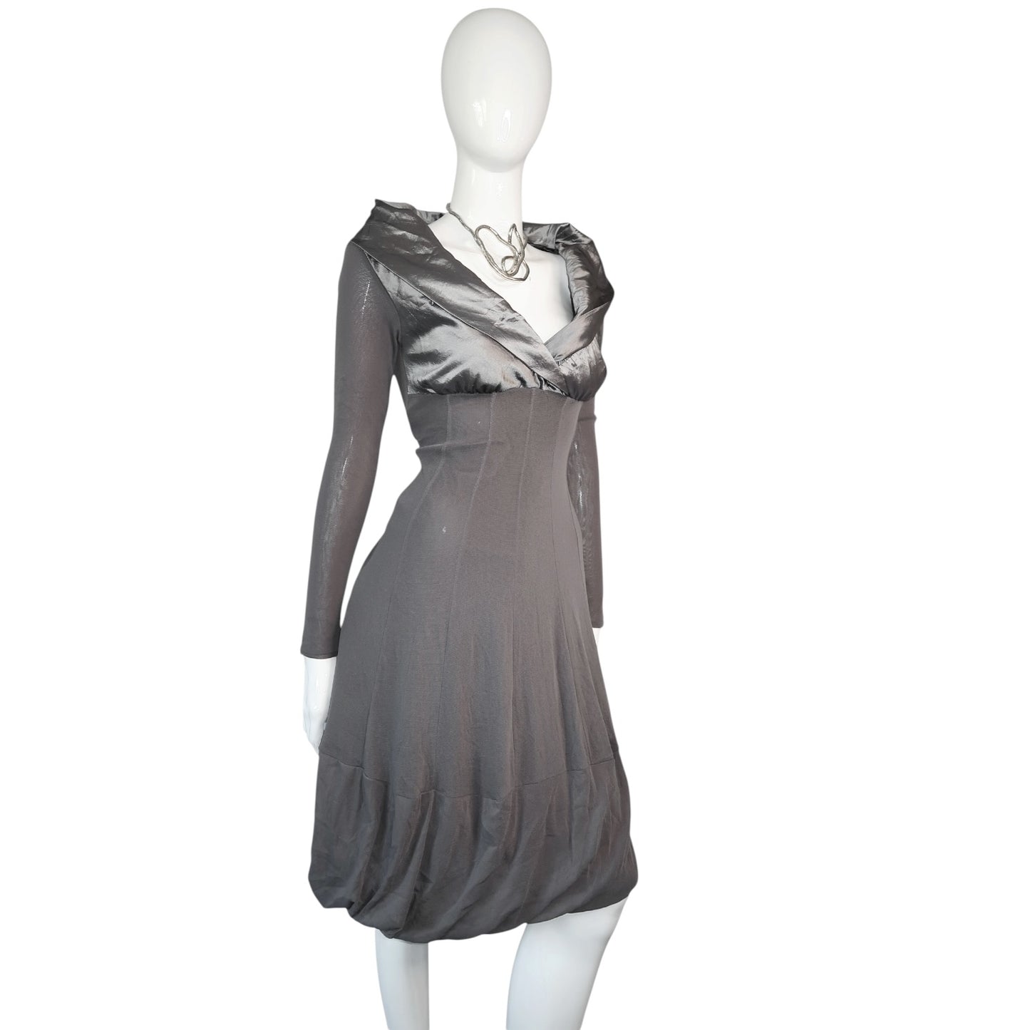 + Mesh Grey dress +