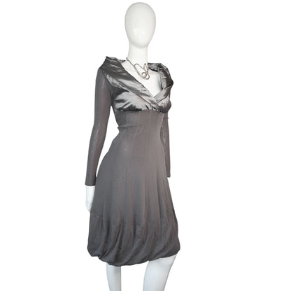 + Mesh Grey dress +