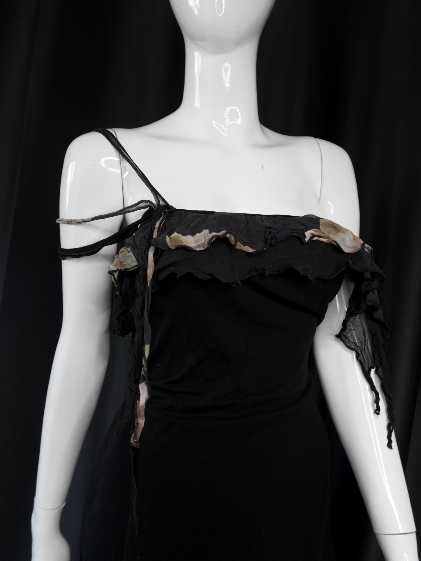 + Asymmetrical flower dress +