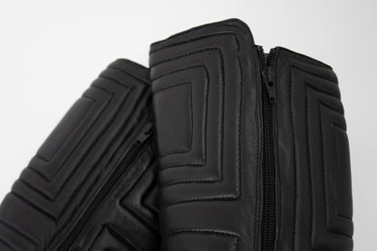 + Vintage leather heel boots +