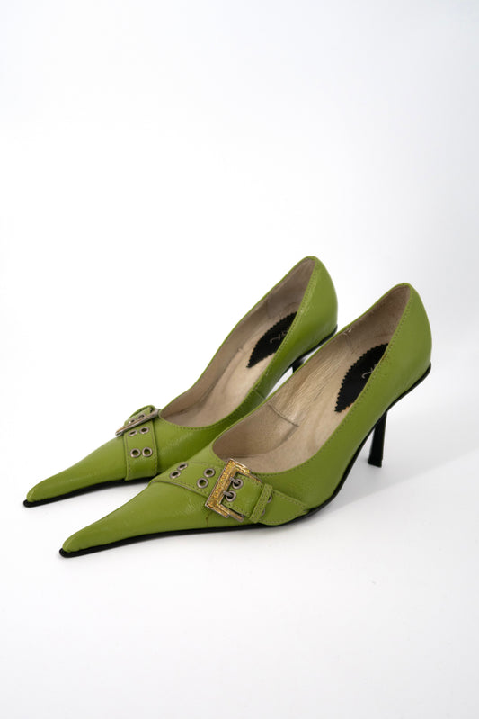 + Lime green heels +