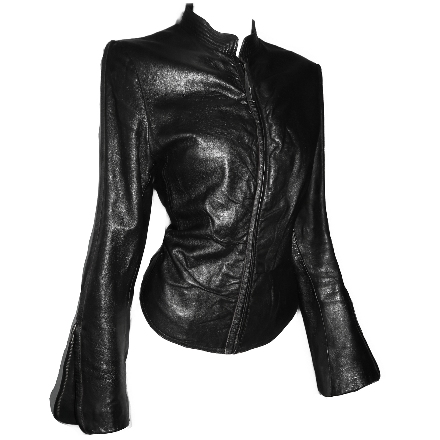 + Drapery Leather Jacket +