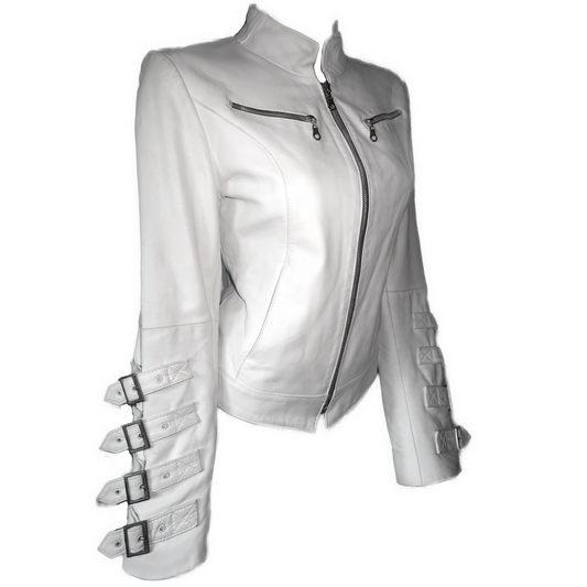 + Bondage leather jacket +