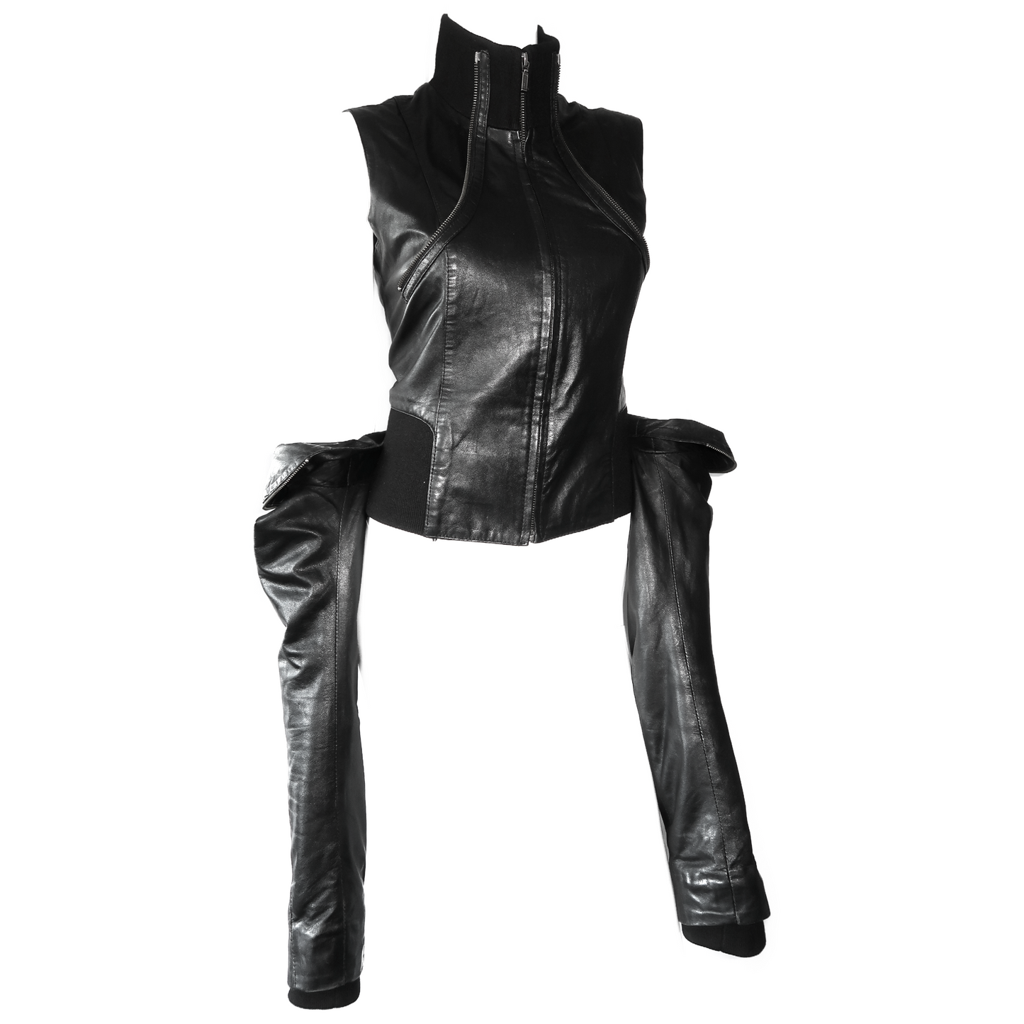 + 3-piece leather jacket +