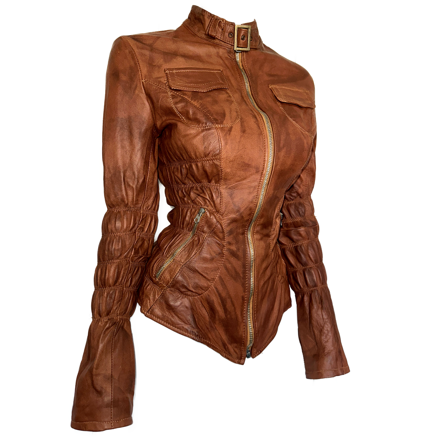 + Vintage Italian leather jacket +