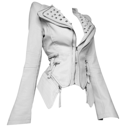 + Studded Power Shoulder Jacket +