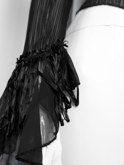 + Gothic mesh blouse +