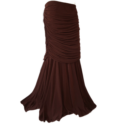 + Brown drapery skirt +