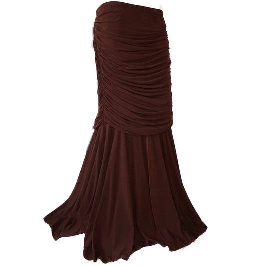 + Brown drapery skirt +