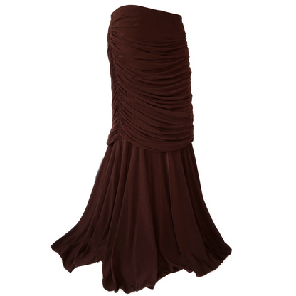 + Brown drapery skirt +