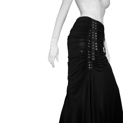 + Long drapery skirt +