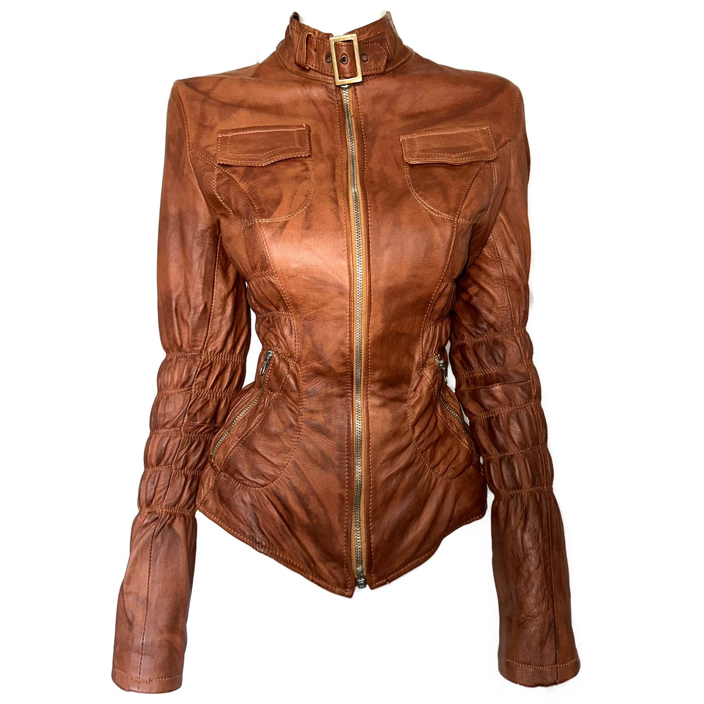 + Vintage Italian leather jacket +