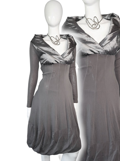 + Mesh Grey dress +