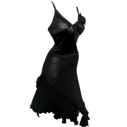 + Asymmetrical knit dress +