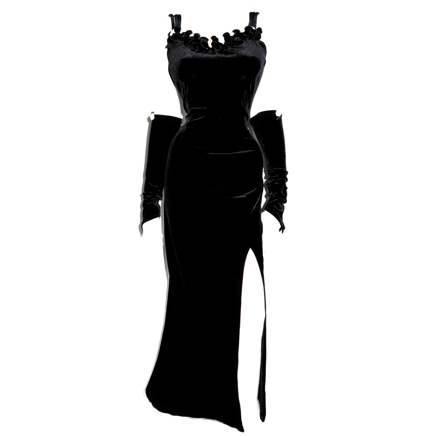 + Velvet rose dress +