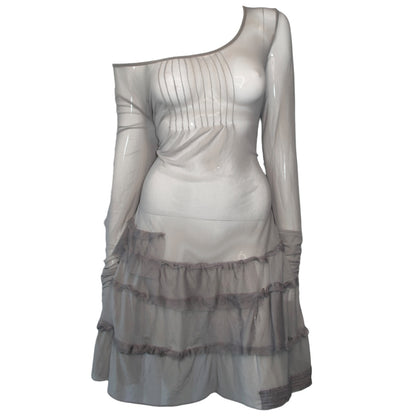 + Mesh Grey dress +