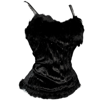 + Velvet fur top +
