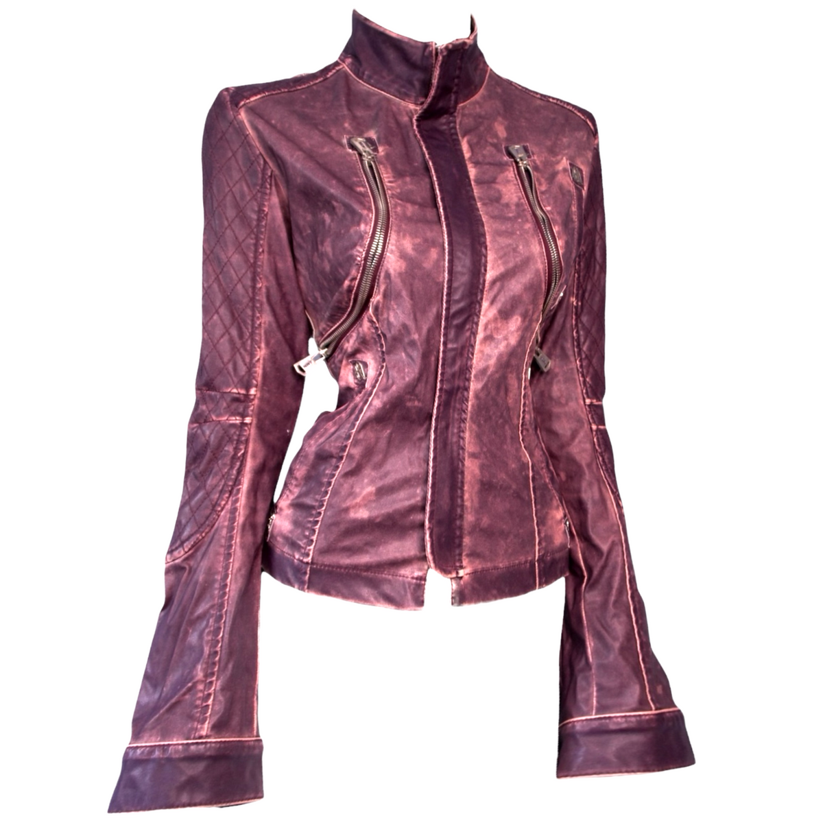 + Cross purple biker jacket +