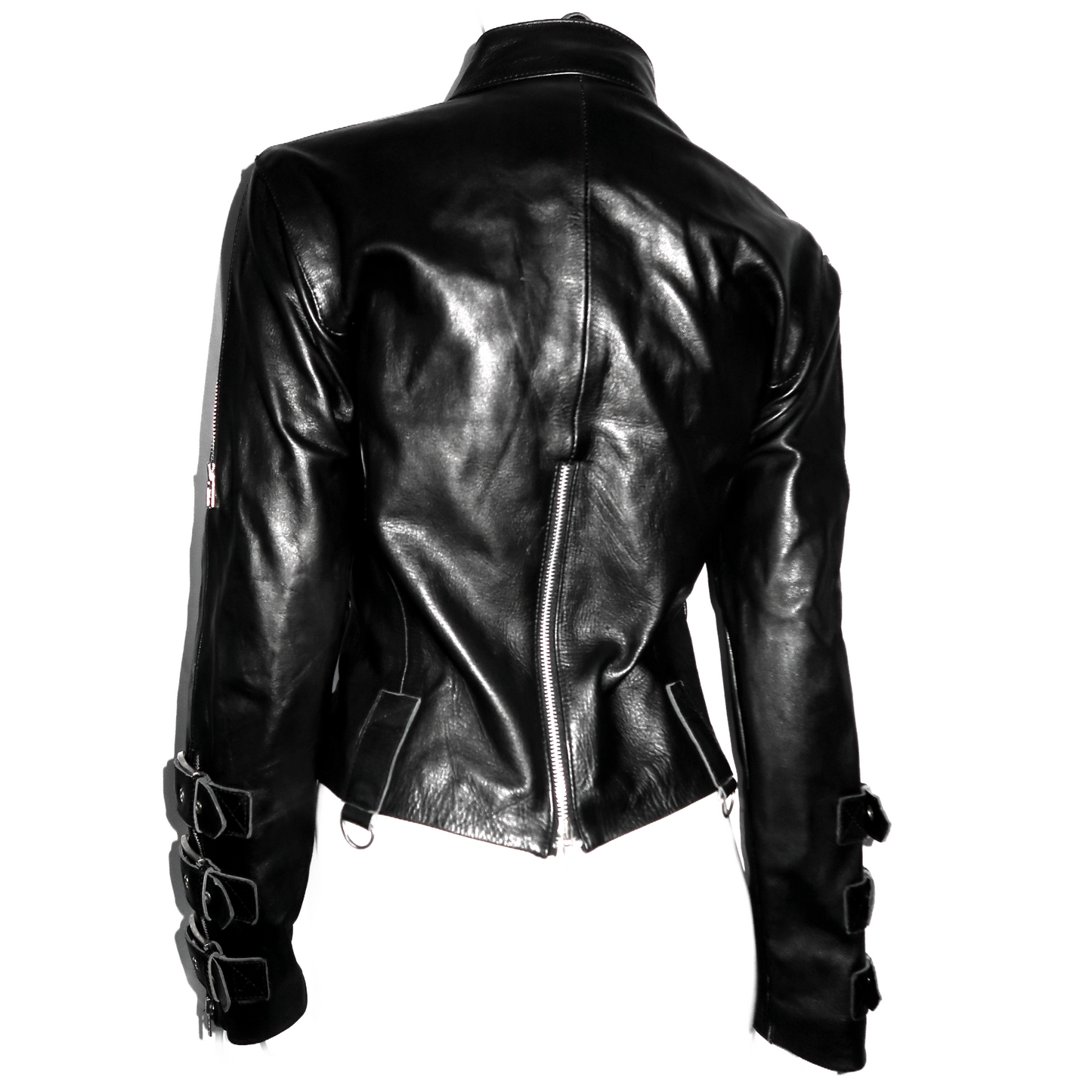 +Leather Bondage jacket +