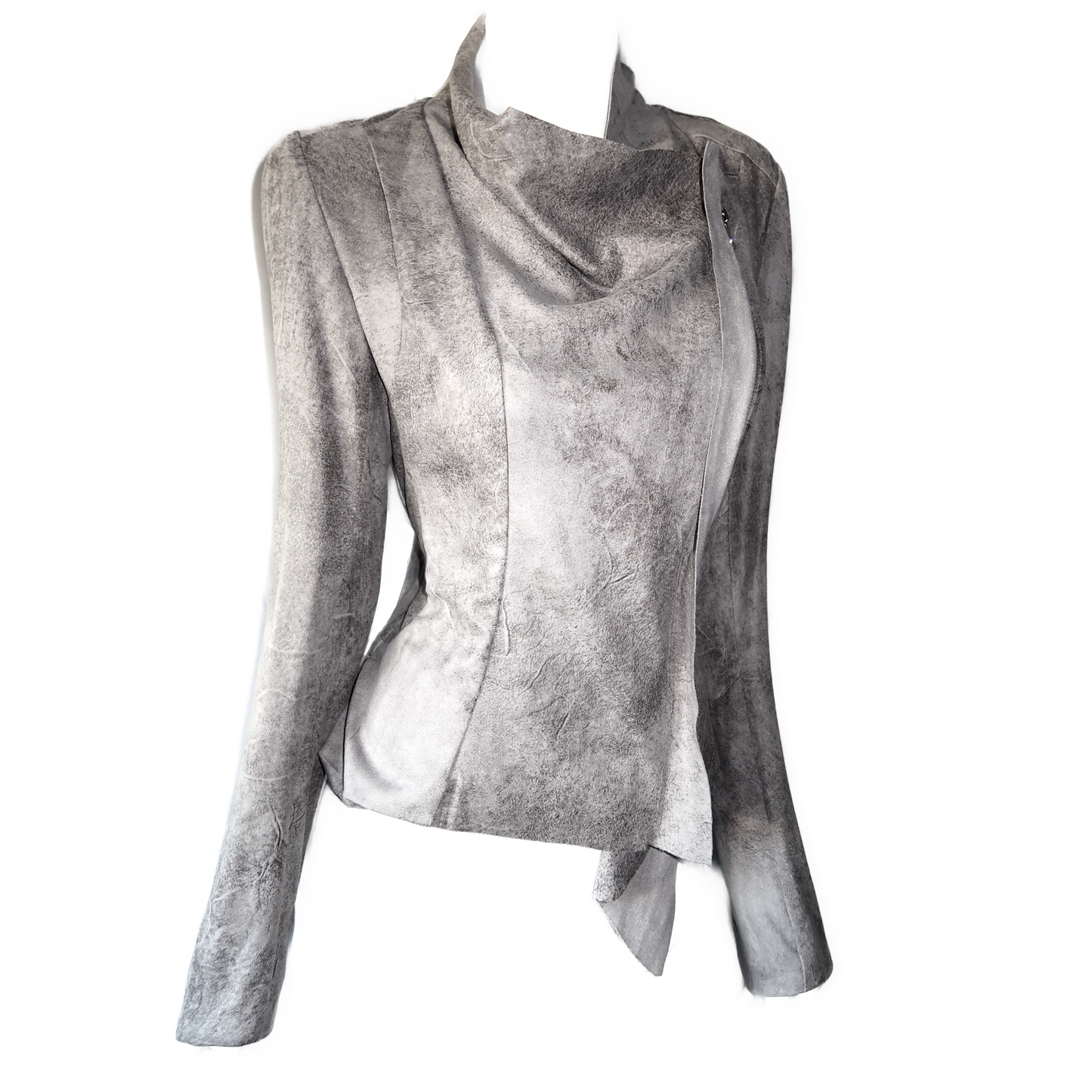 + Grey asymmetrical jacket +