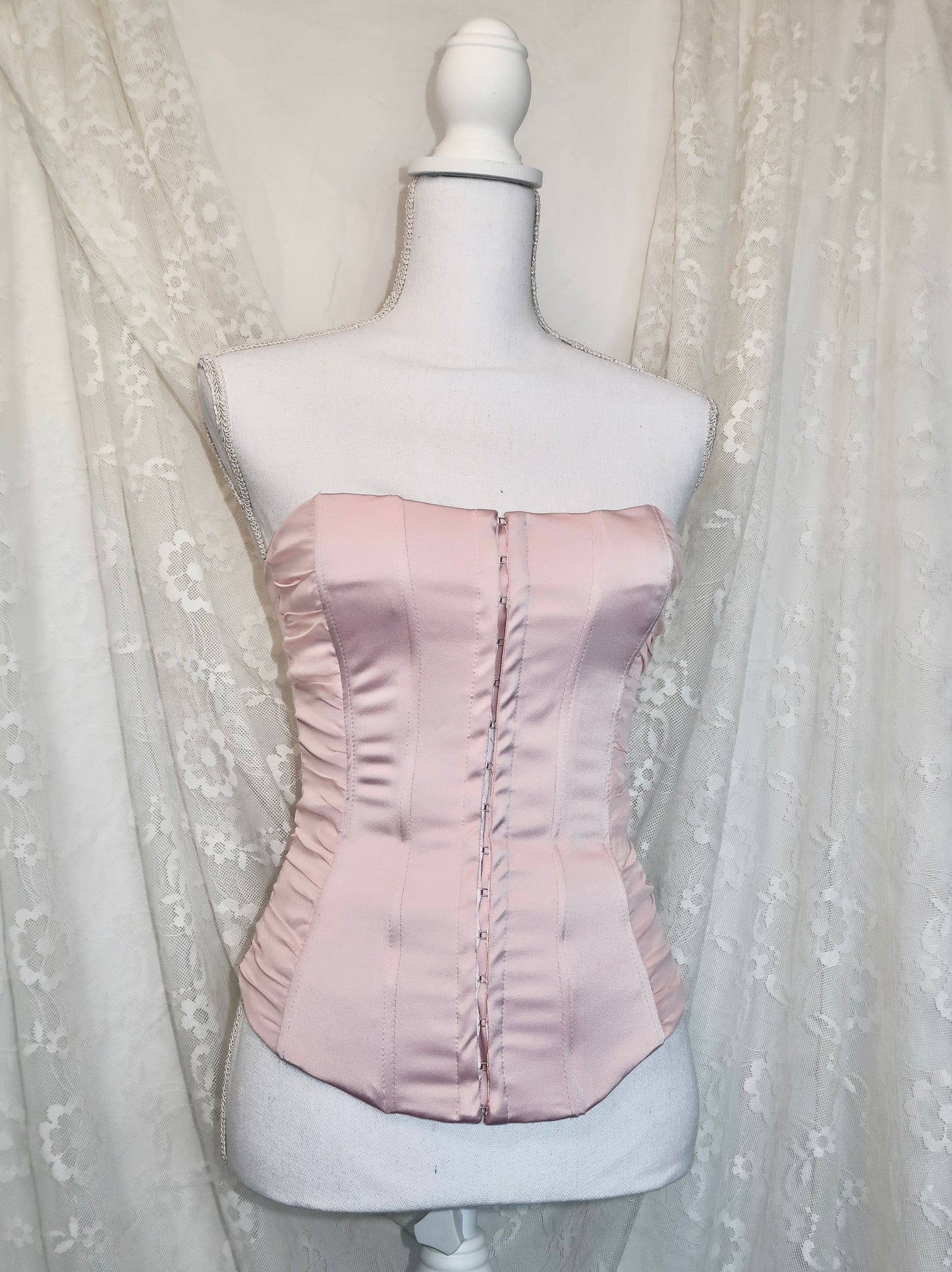 + Pink corset +