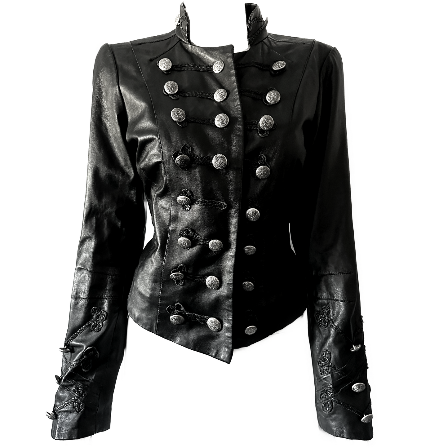 + Leather Napoleon jacket +