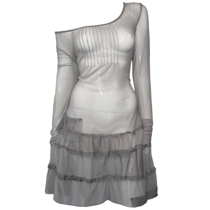+ Mesh Grey dress +
