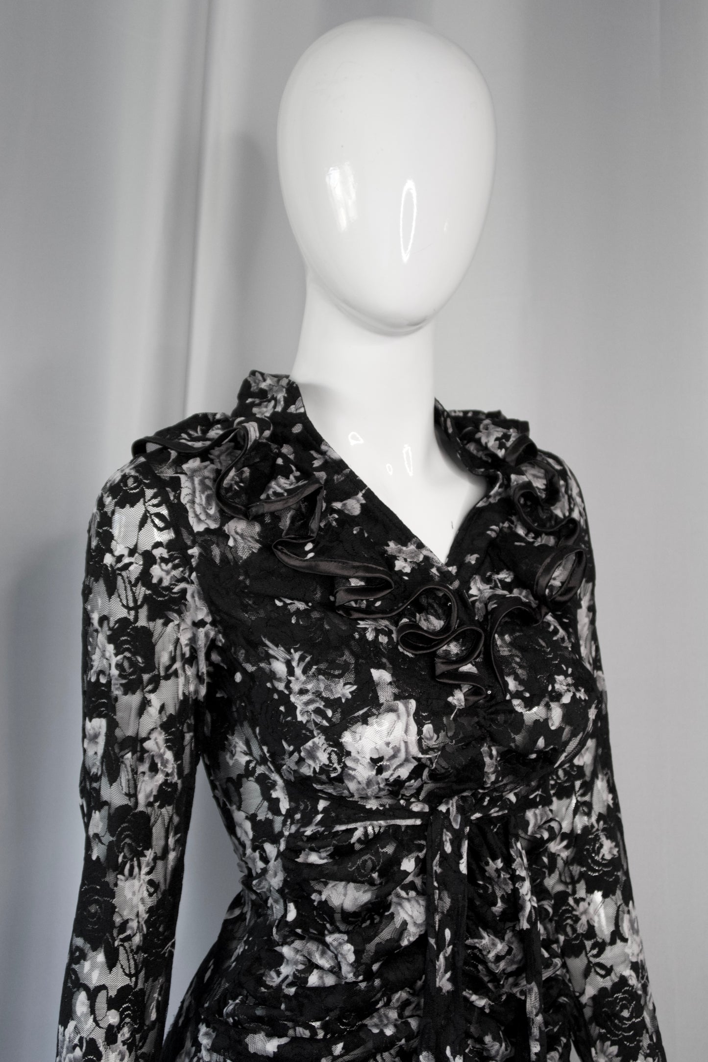 + Black & White lace blouse +