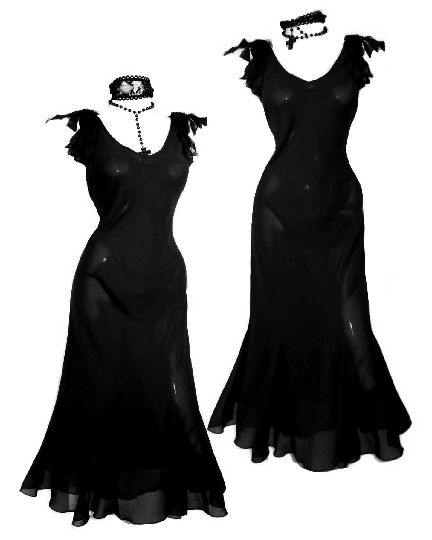 + Vintage mesh dress +